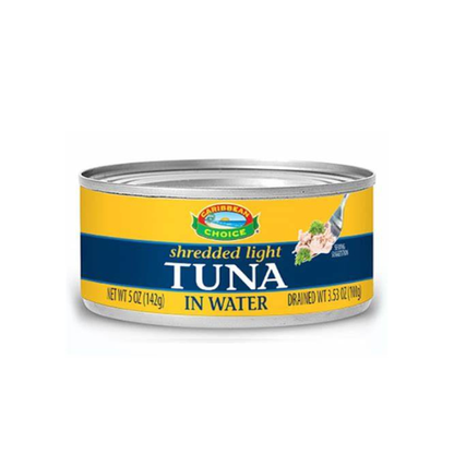 Caribbean Choice Shredded Tuna Wtr 142G