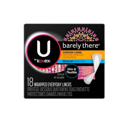 U By Kotex Fem Liner Regular 18Ct