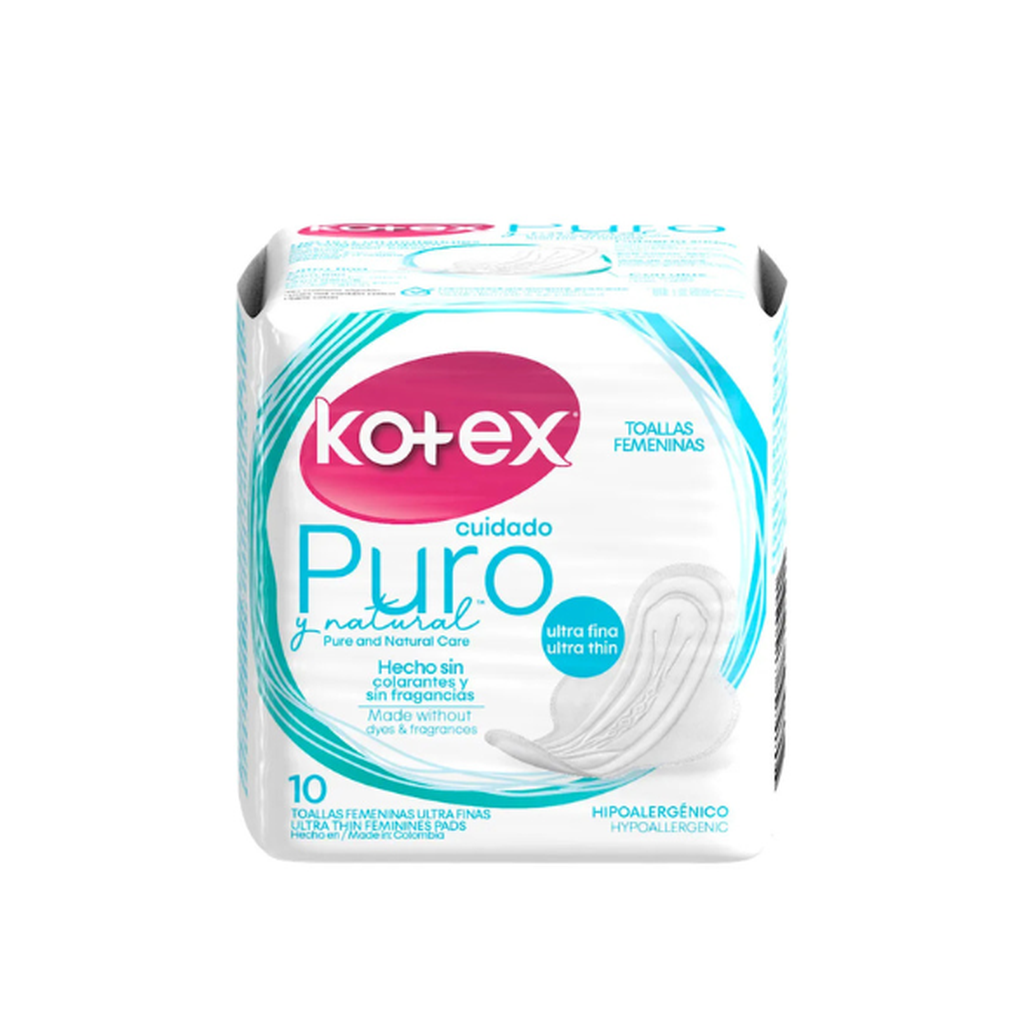 Kotex Puro Pad 10Ct