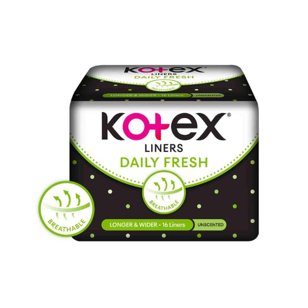 Kotex Liners Long Indiv Wrapped 16S