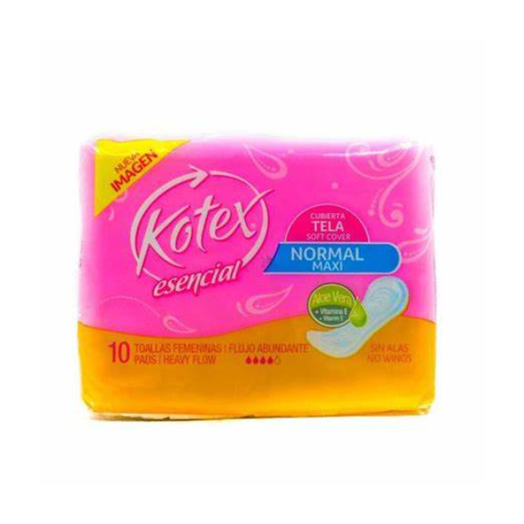 Kotex Essential Without Wings 10Ct