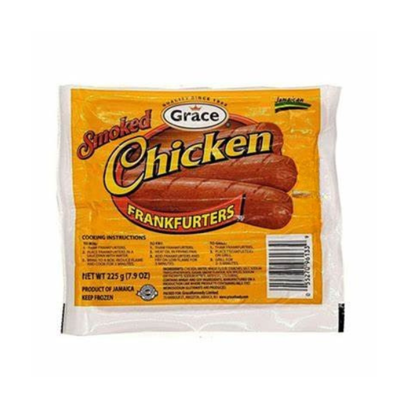 Grace Smkd Chkn Franks 225G