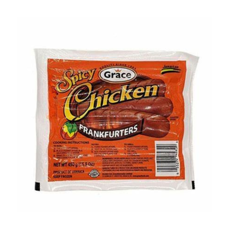 Grace Spicy Franks 450G
