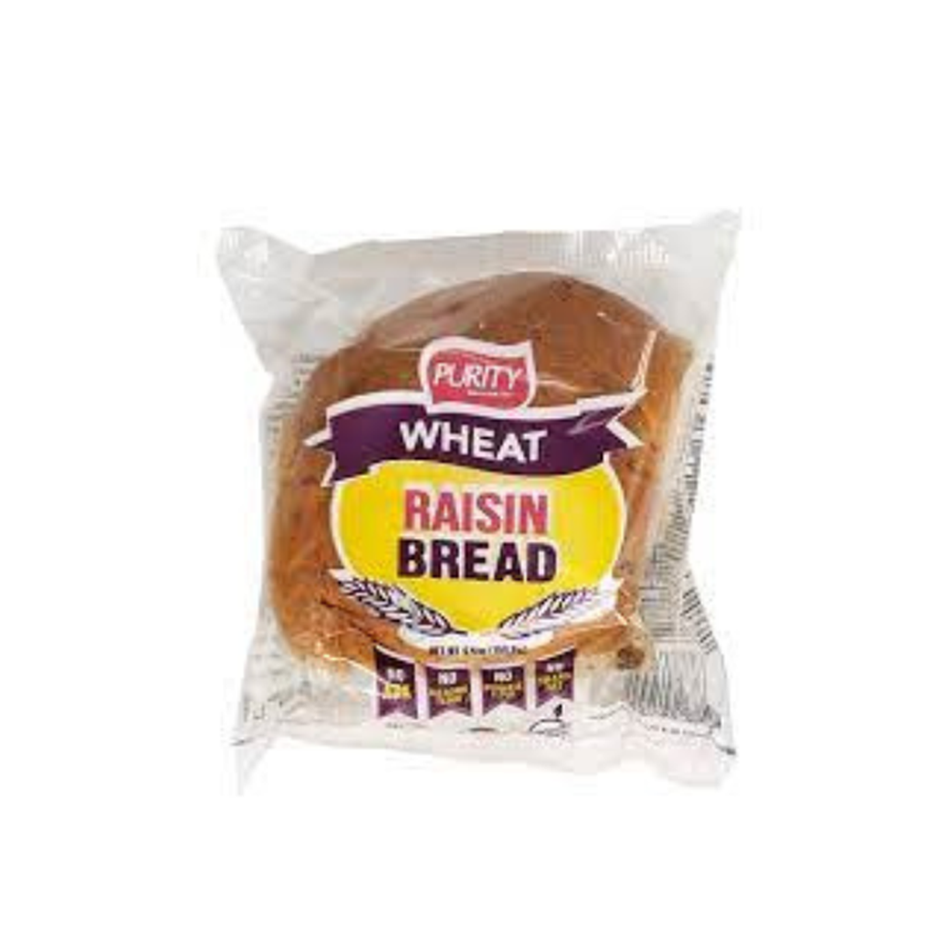 Purity W/Wheat Raisin Bread 4Oz