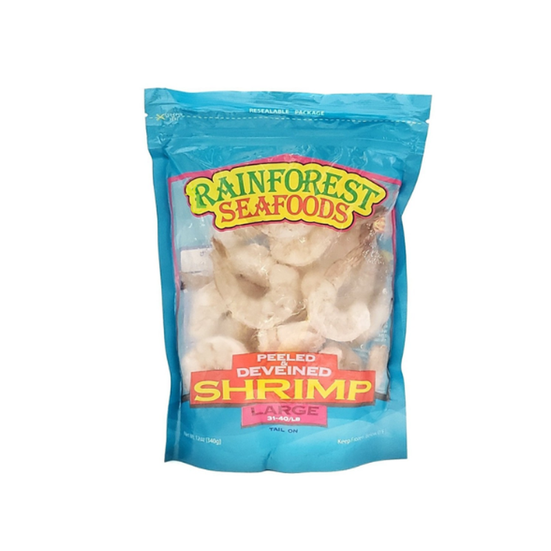 Rainforest 31-40 P&D Shrimp T/On 340G