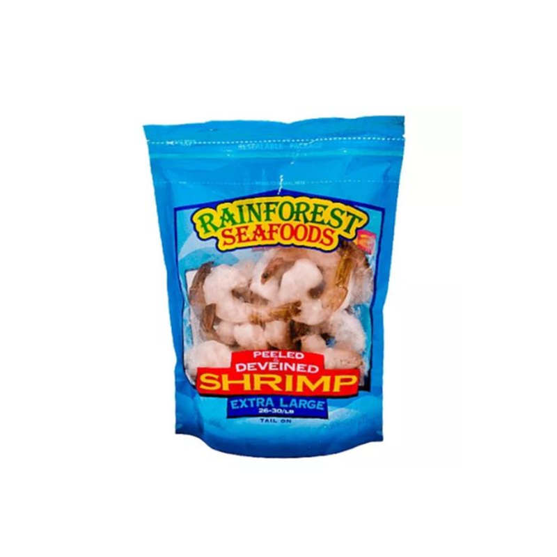 Rainforest 26-30 Cooked Shrimp T/On 340G