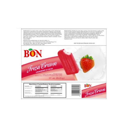 Bon Strawberry Cream Bar 88Ml
