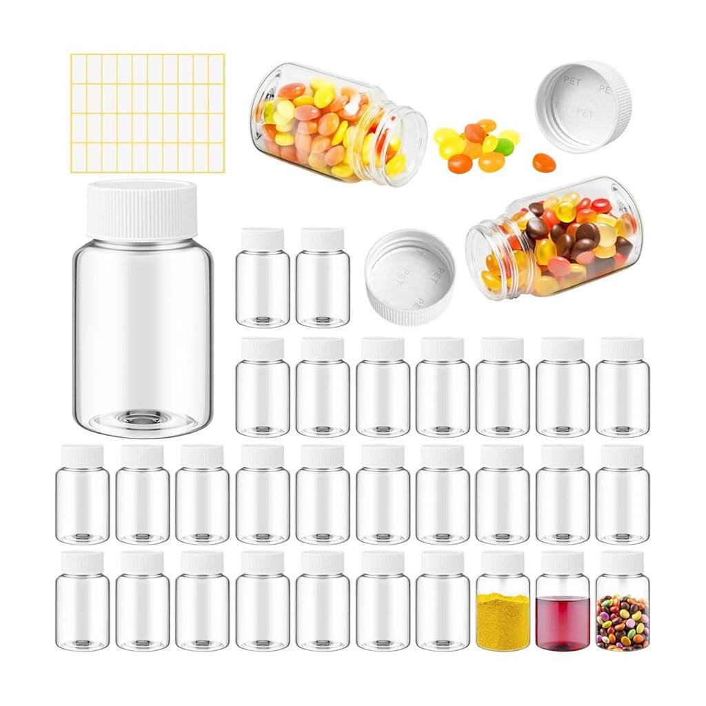 55Cc Clear Pill Jars 96'S