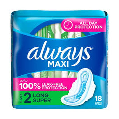 Always Maxi Super W/Wings 18'S