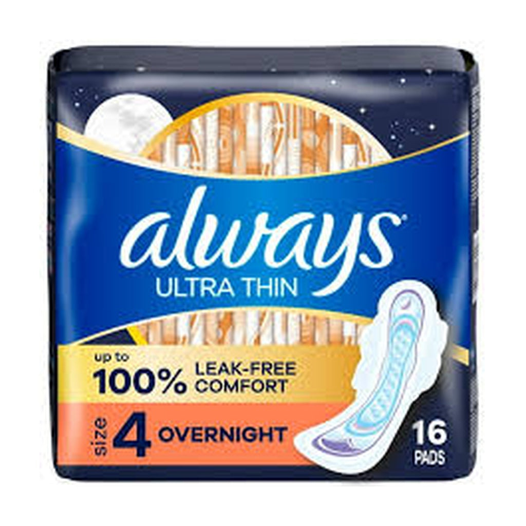 Always Ultra Thin 0/Night W/Wings 16'S