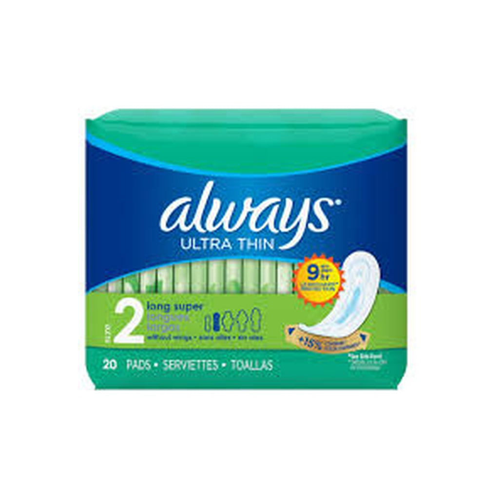 Always Ultra Thin Super W/Wings 20'S