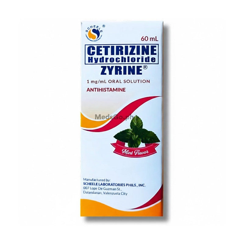 H2000 Cetirizine Oral Soln Bp 5Mg/5Ml 60Ml (Rasberr