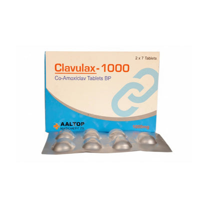 H2000 Co-Amoxiclav Bp 1000Mg Tabs 14'S