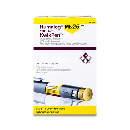 Humalog Mix 25 Kwikpen 100U/Ml X 5