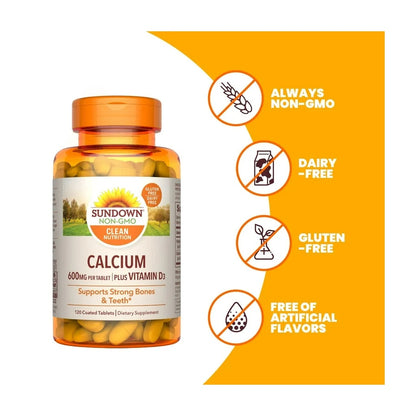 Sundown Calcium 600Mg + D3 120