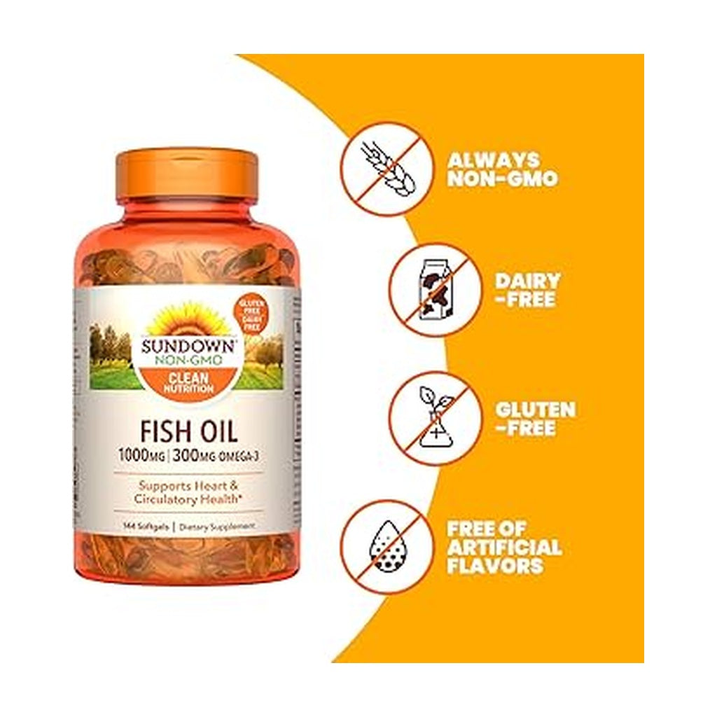 Sundown Fish Oil 1000Mg 144'S
