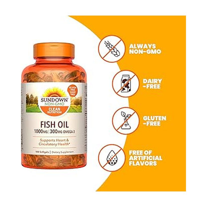 Sundown Fish Oil 1000Mg 144'S