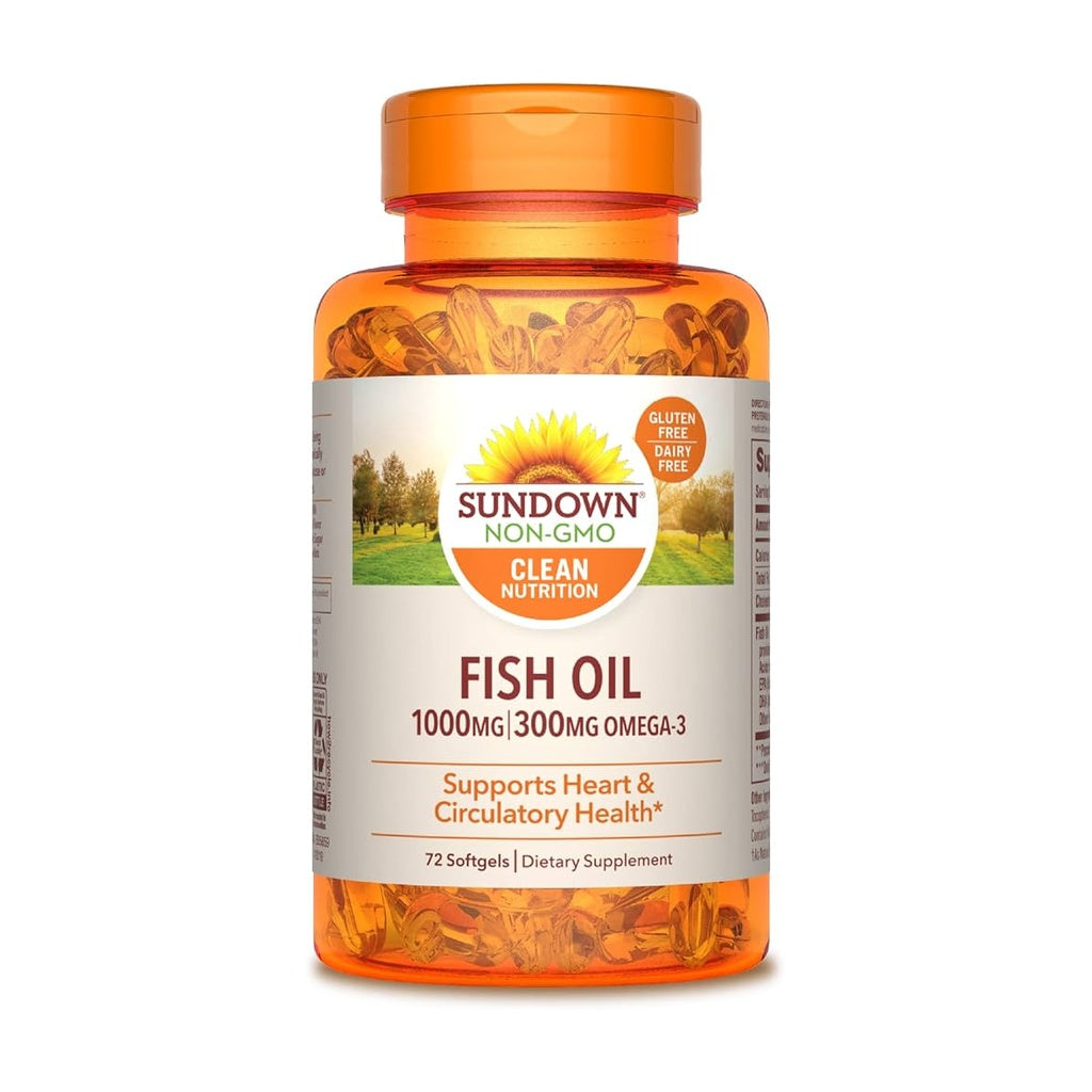 Sundown Fish Oil 1000Mg 72'S