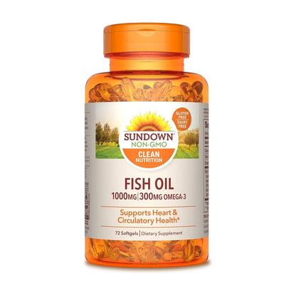 Sundown Fish Oil 1000Mg 72'S