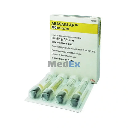 Abasaglar Solution 100U/Ml Kwikpen  3X 5